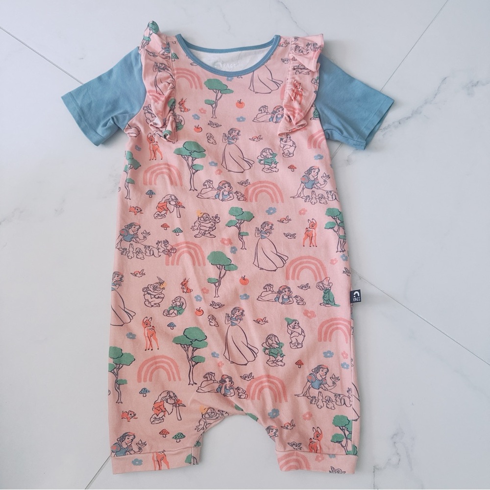 Rags to Raches Pink and Blue Kids One Piece